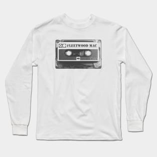 Fleetwood Mac - Fleetwood Mac Old Cassette Pencil Style Long Sleeve T-Shirt